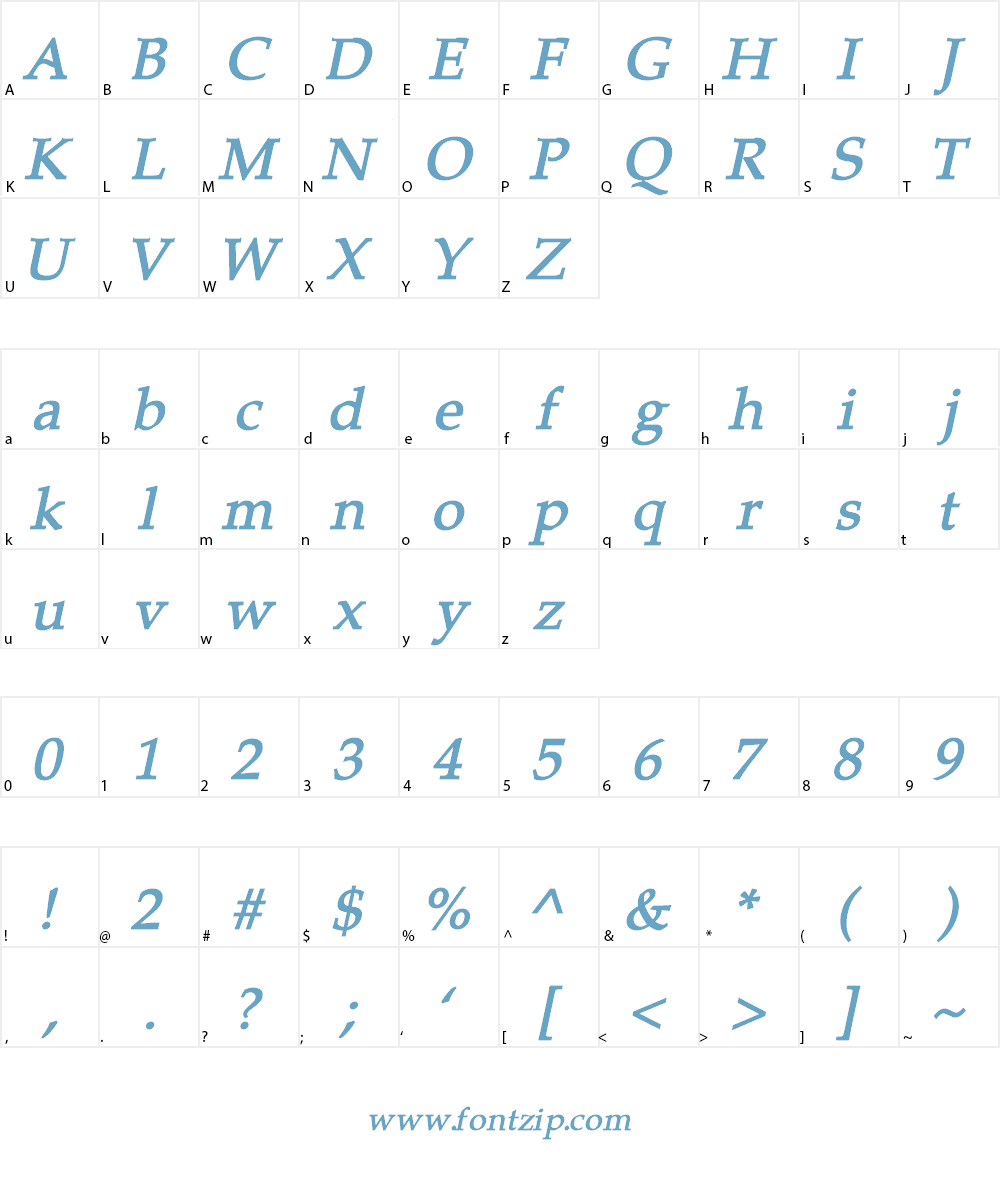 Portland LDO Font Character